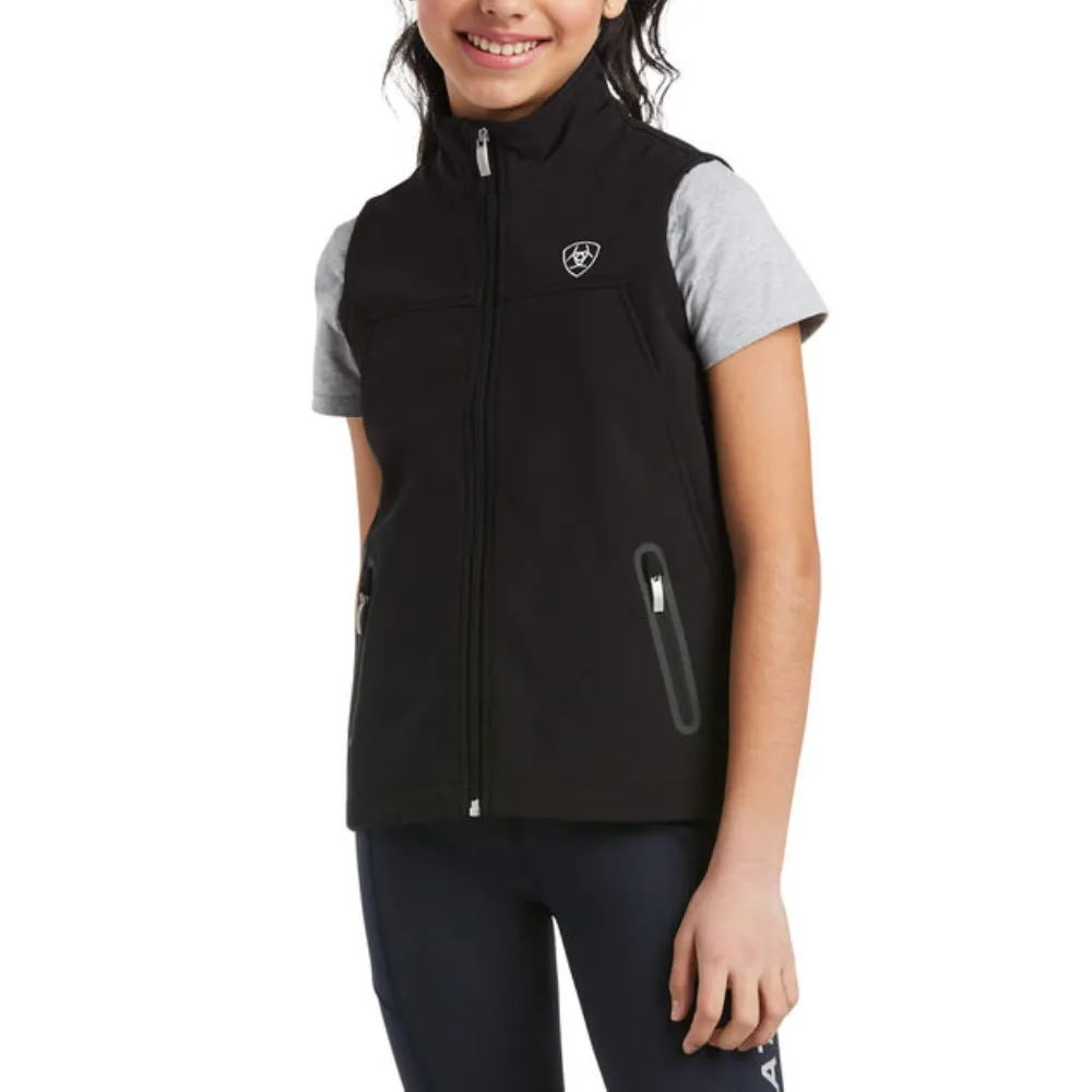Ariat Kids New Team Black Softshell Vest - 10034305