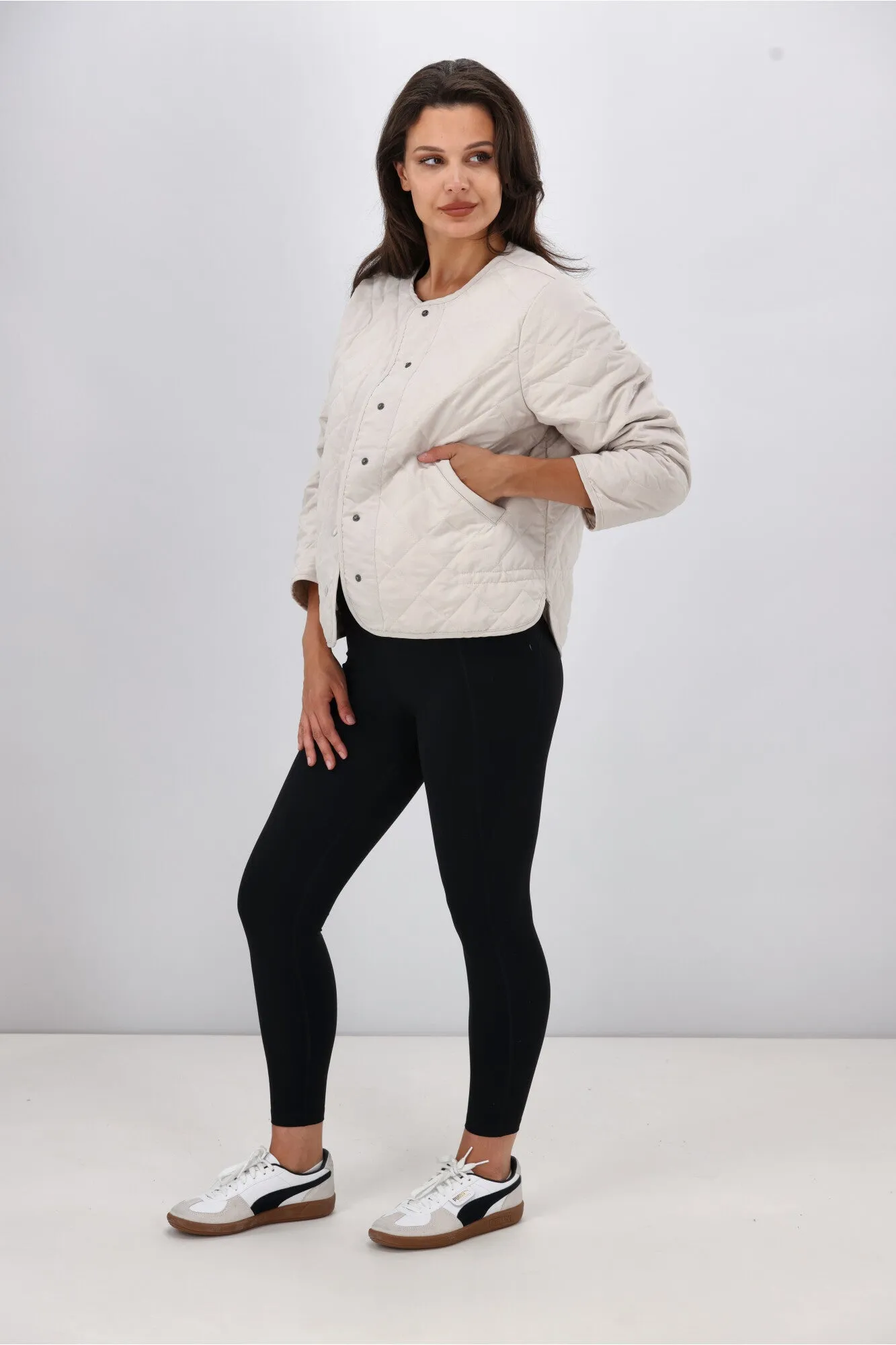 AS Colour Wo's Quilted Jacket Bone