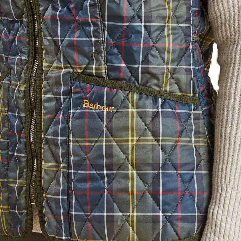 Betty Interactive Gilet Liner in Classic Tartan by Barbour