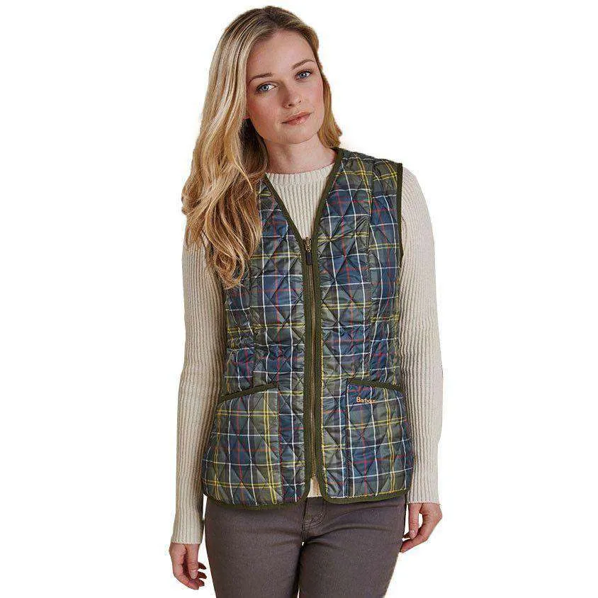 Betty Interactive Gilet Liner in Classic Tartan by Barbour