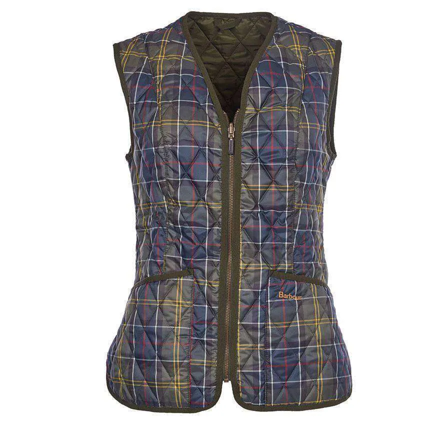 Betty Interactive Gilet Liner in Classic Tartan by Barbour