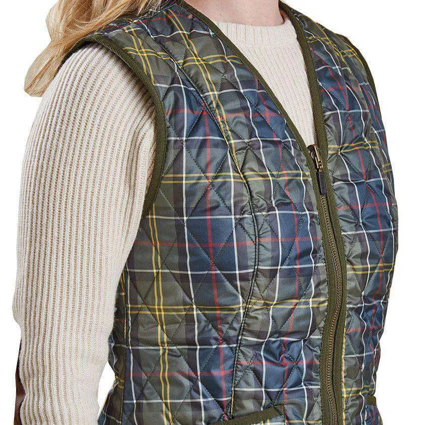 Betty Interactive Gilet Liner in Classic Tartan by Barbour