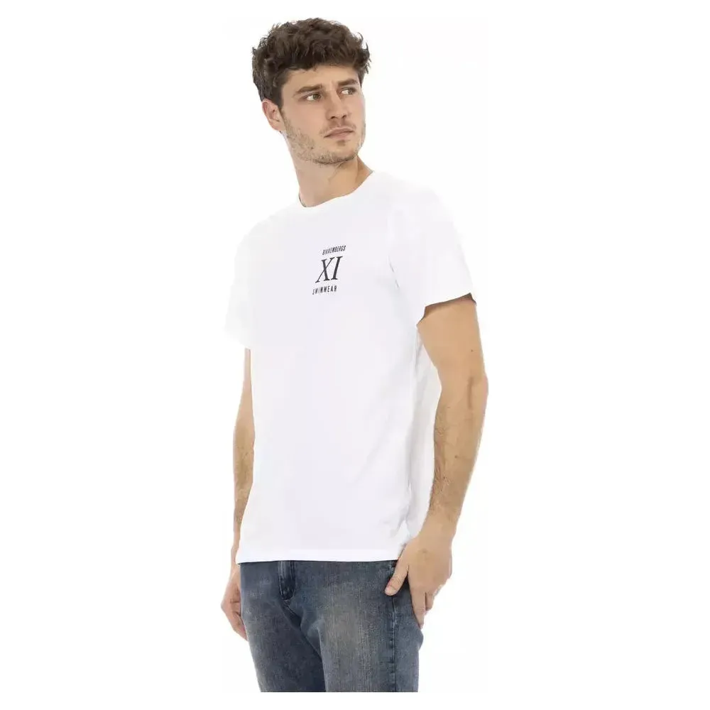 Bikkembergs White Cotton Men T-Shirt