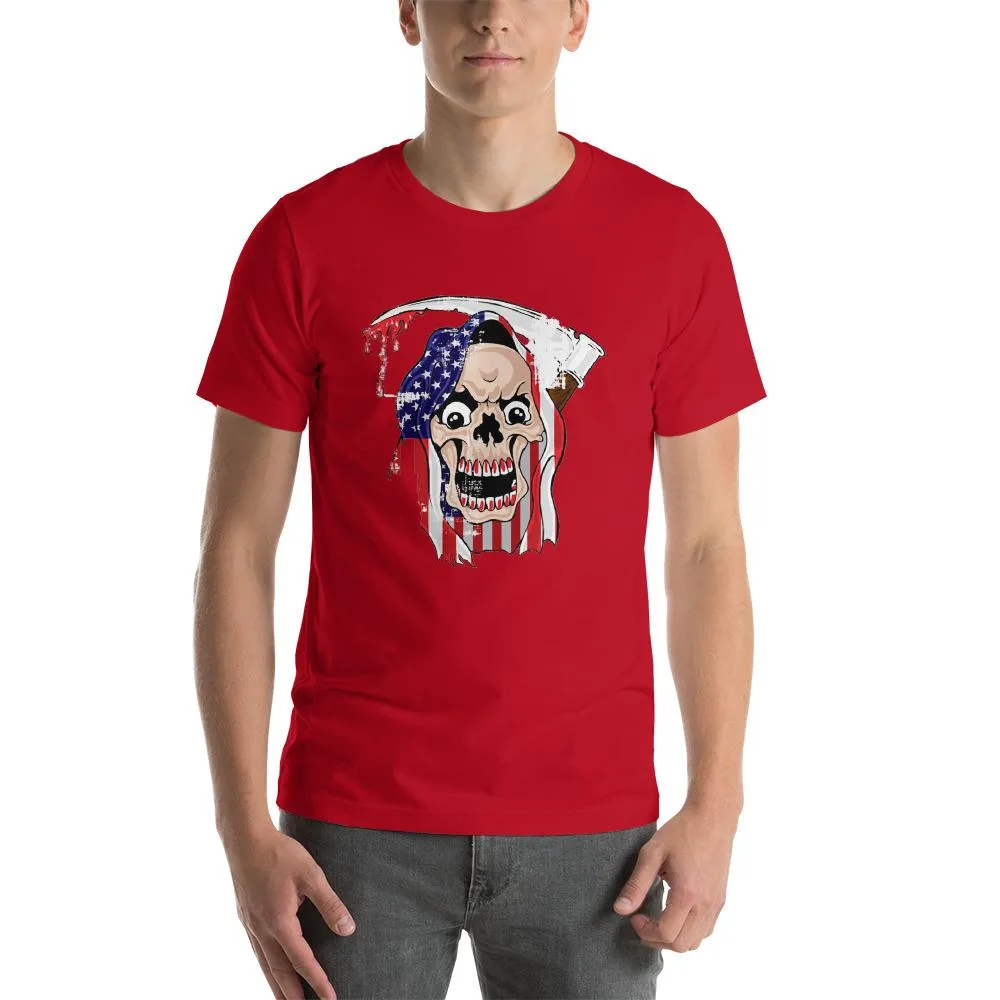 Bloody Skull Men Round Neck T-Shirts