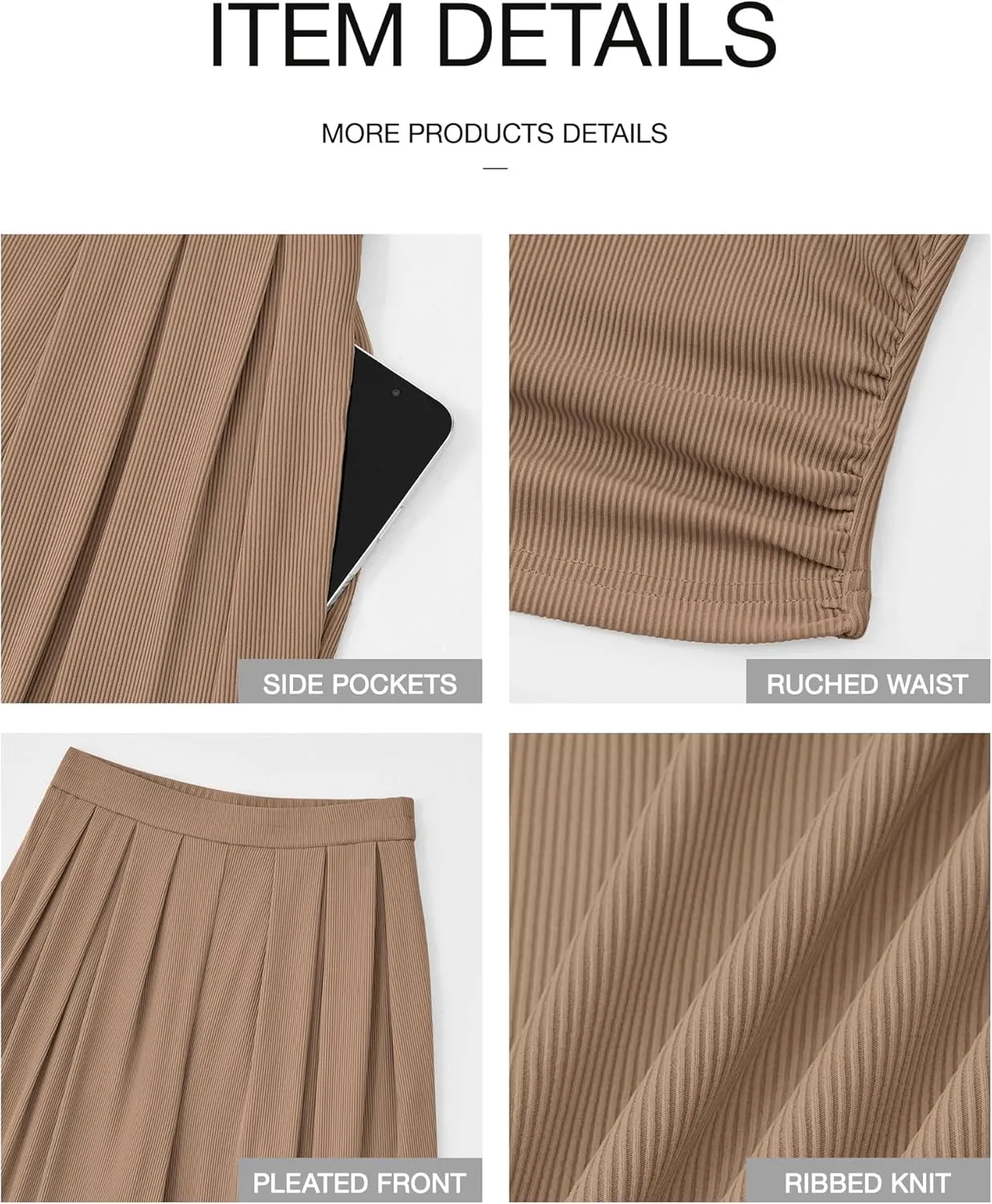 BTFBM Womens 2 Piece Outfits Summer 2025 V Neck Cap Sleeve Ruched Top Wide Leg Pants Sets Rib Knit Lounge Matching Set