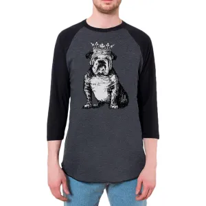 Bulldog Crown Mens Soft Raglan T Shirt