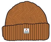 Fireside Recycled Cable Knit Beanie - Sunrise Orange
