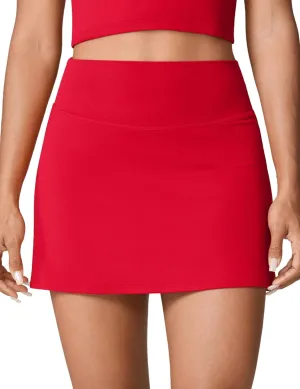 Hugcurve Tennis Skirts for Women with Inner Pockets High Waisted Athletic Skorts for Running Golf Workout Sports