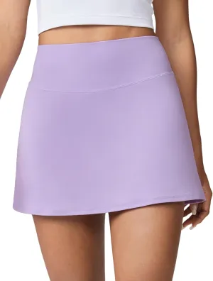 Hugcurve Tennis Skirts for Women with Inner Pockets High Waisted Athletic Skorts for Running Golf Workout Sports