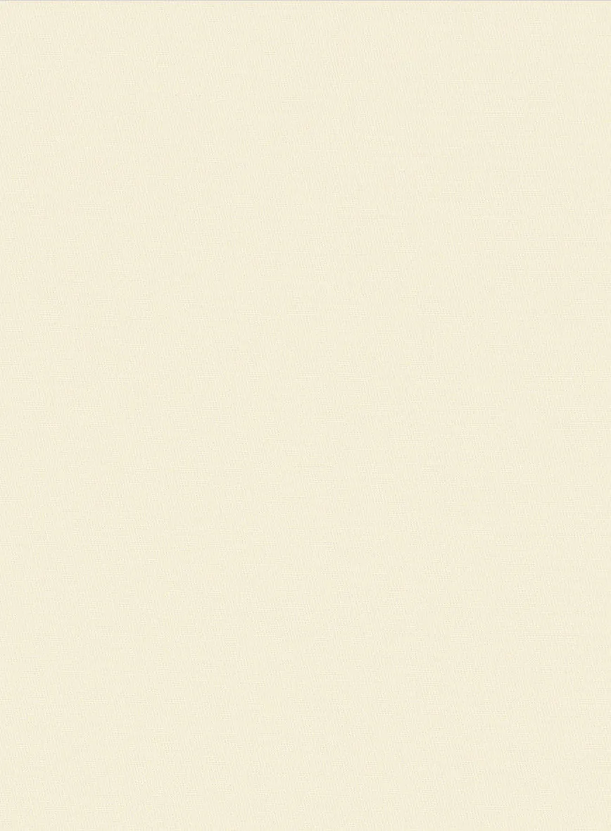 Italian Ivory Cotton Stretch Shorts