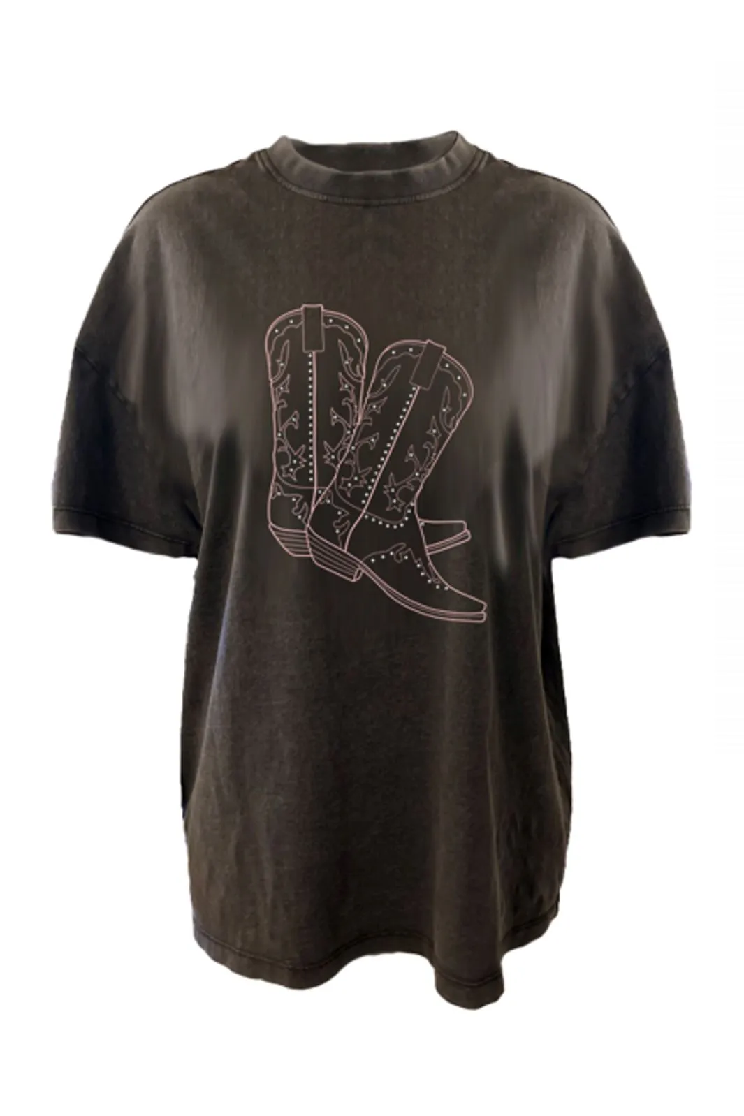 JDY - JDYcarla S/S O-Neck Stud T-Shirt - 4745028 Phantom Boots