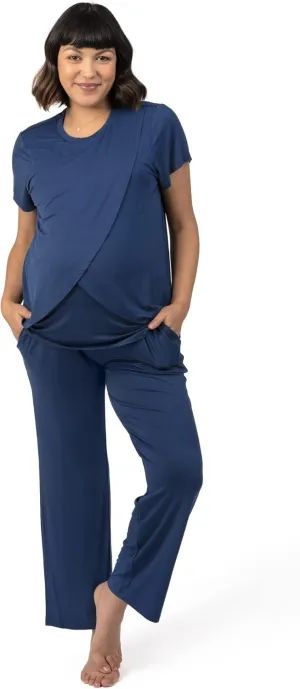 Kindred Bravely Tulip Hem Short Sleeve Maternity & Nursing Pajama Set, Amazon Exclusive
