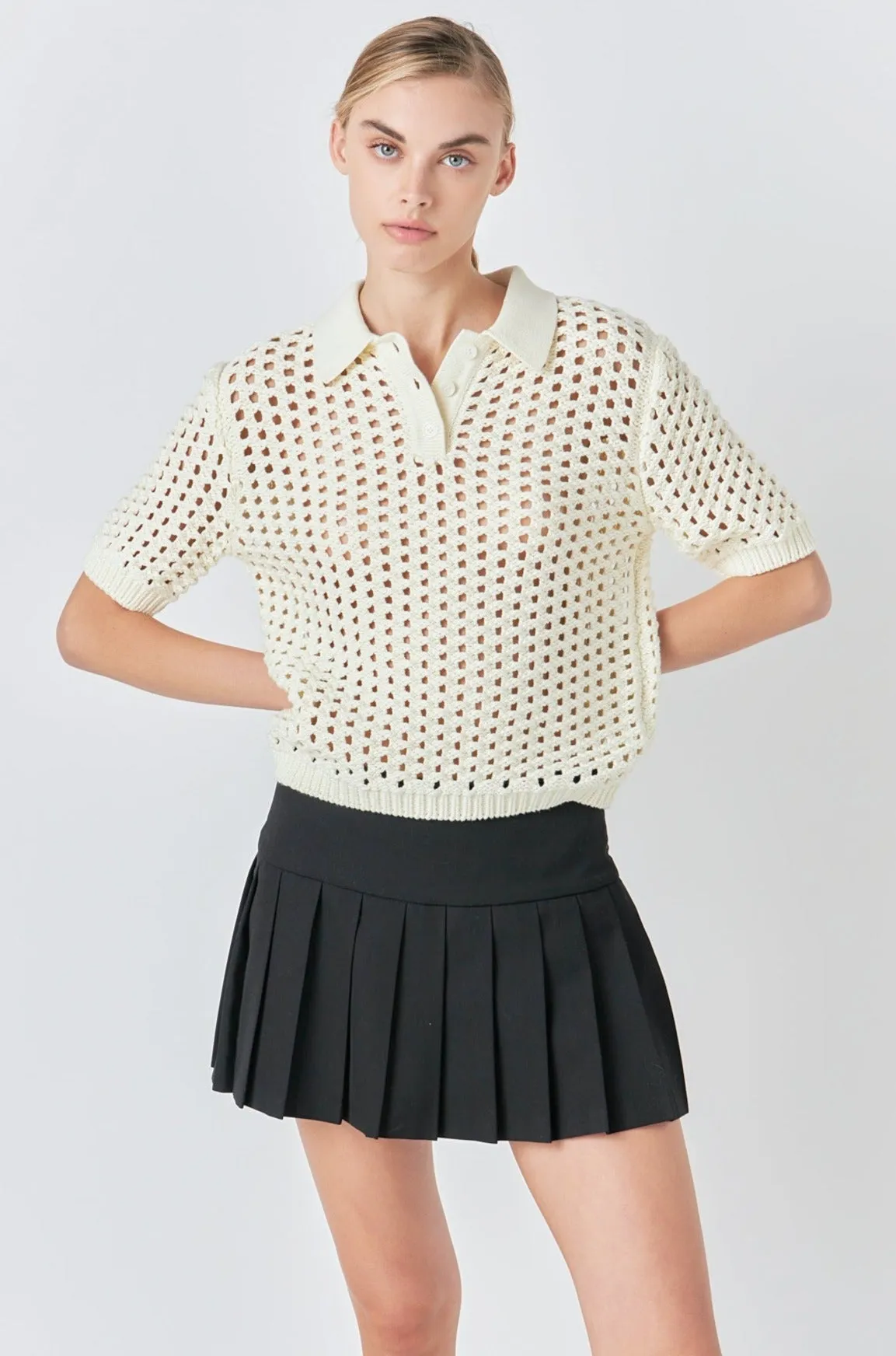 Knit Mesh Shirt
