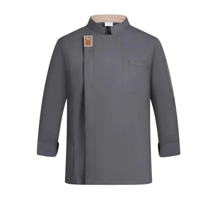 New Men Women Chef Jacket  Short Sleeve Cook Shirt Bakery Restaurant Waiter Uniform Top