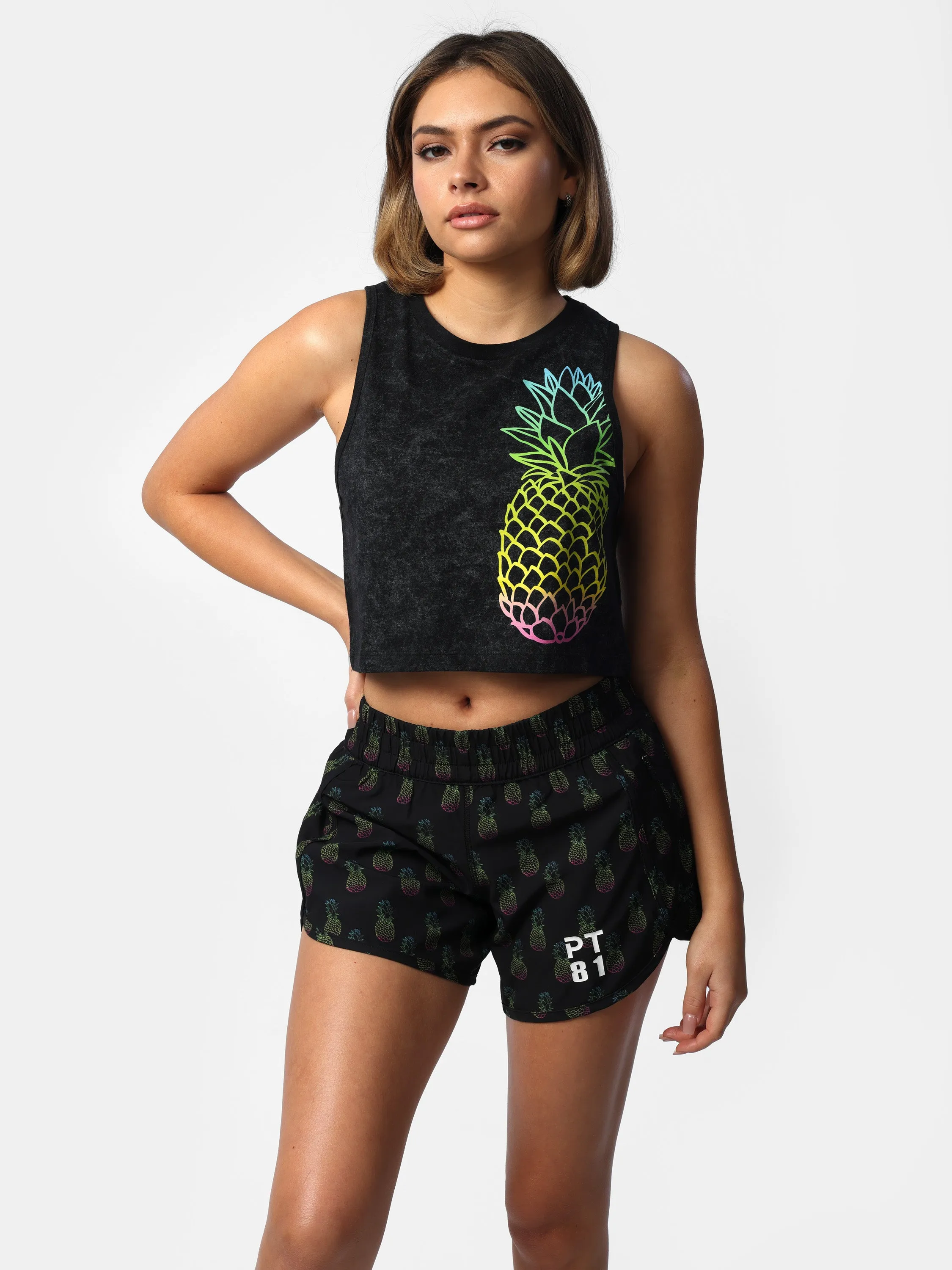 Pineapple Print Shorts