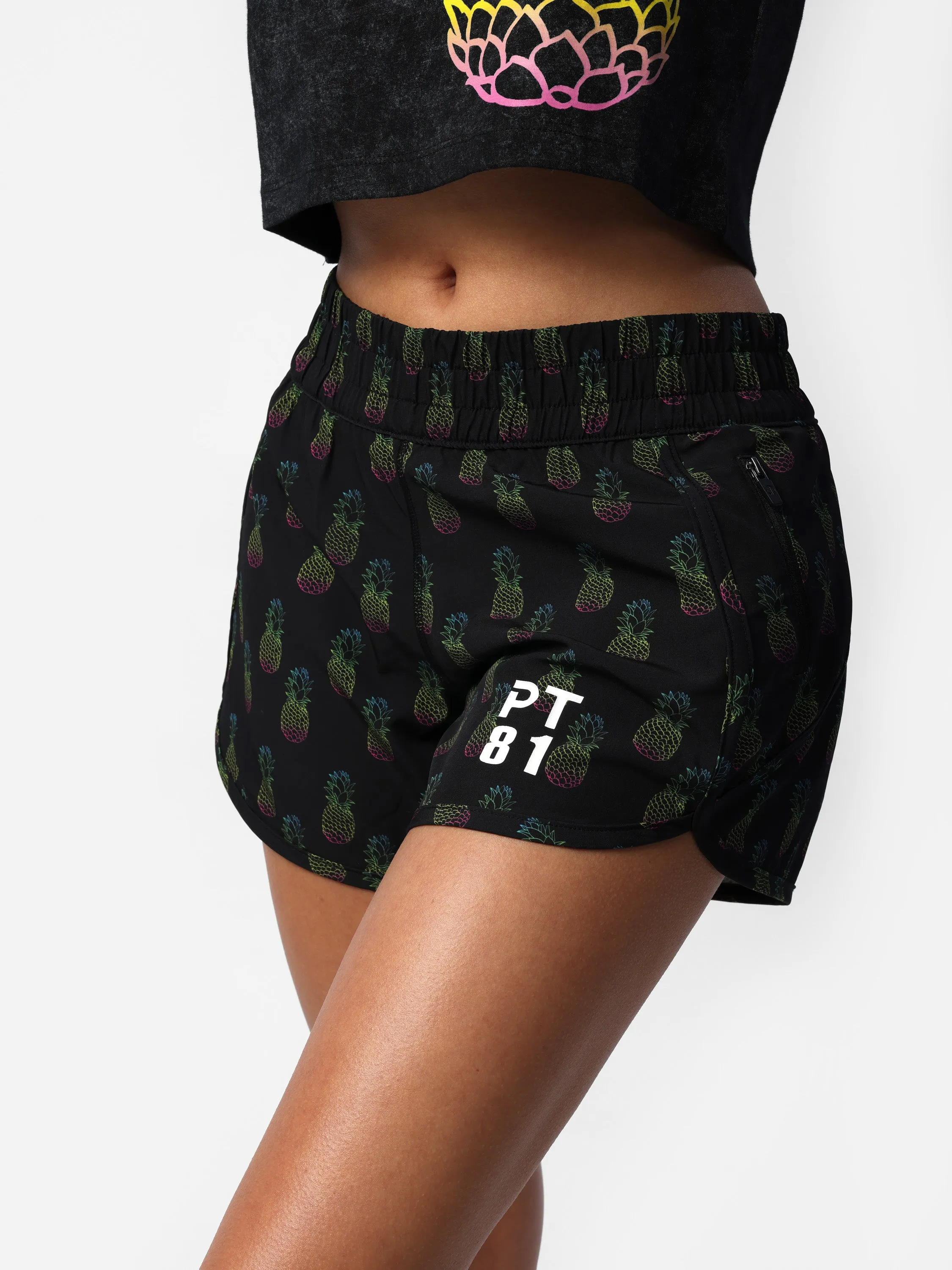Pineapple Print Shorts