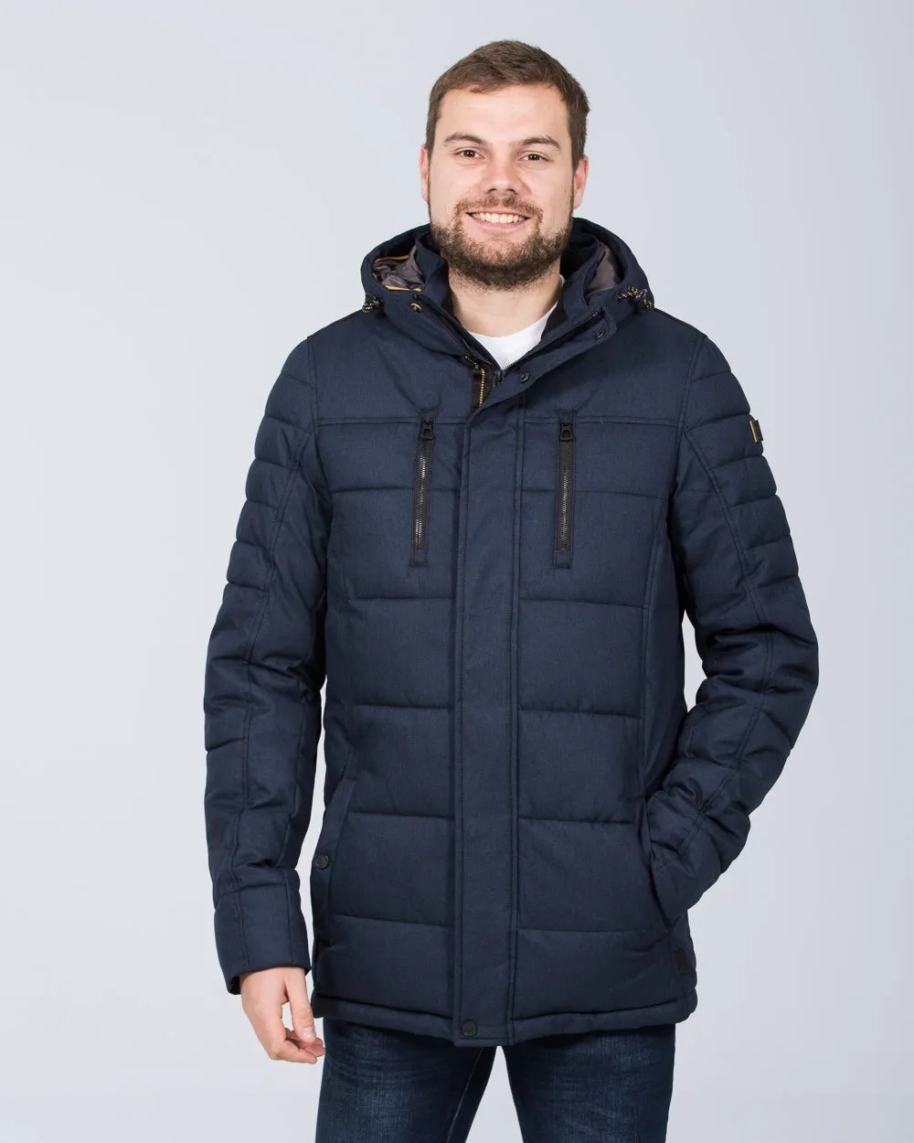 Redpoint Finley Tall Padded Parka Jacket (dark blue)