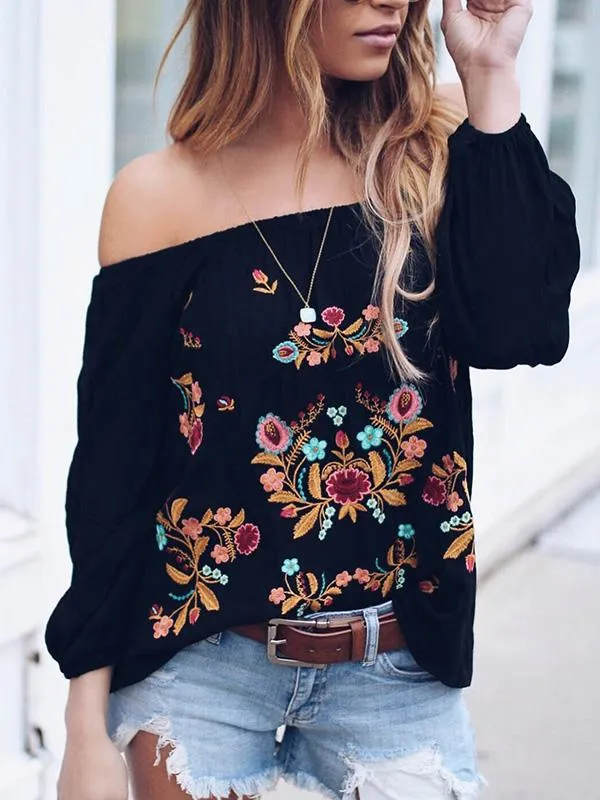 TastyHottie - Trendy Shirt Embroidered Blouses