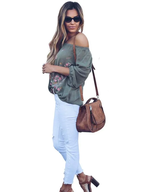 TastyHottie - Trendy Shirt Embroidered Blouses