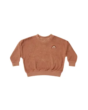 terry crewneck | rainbow