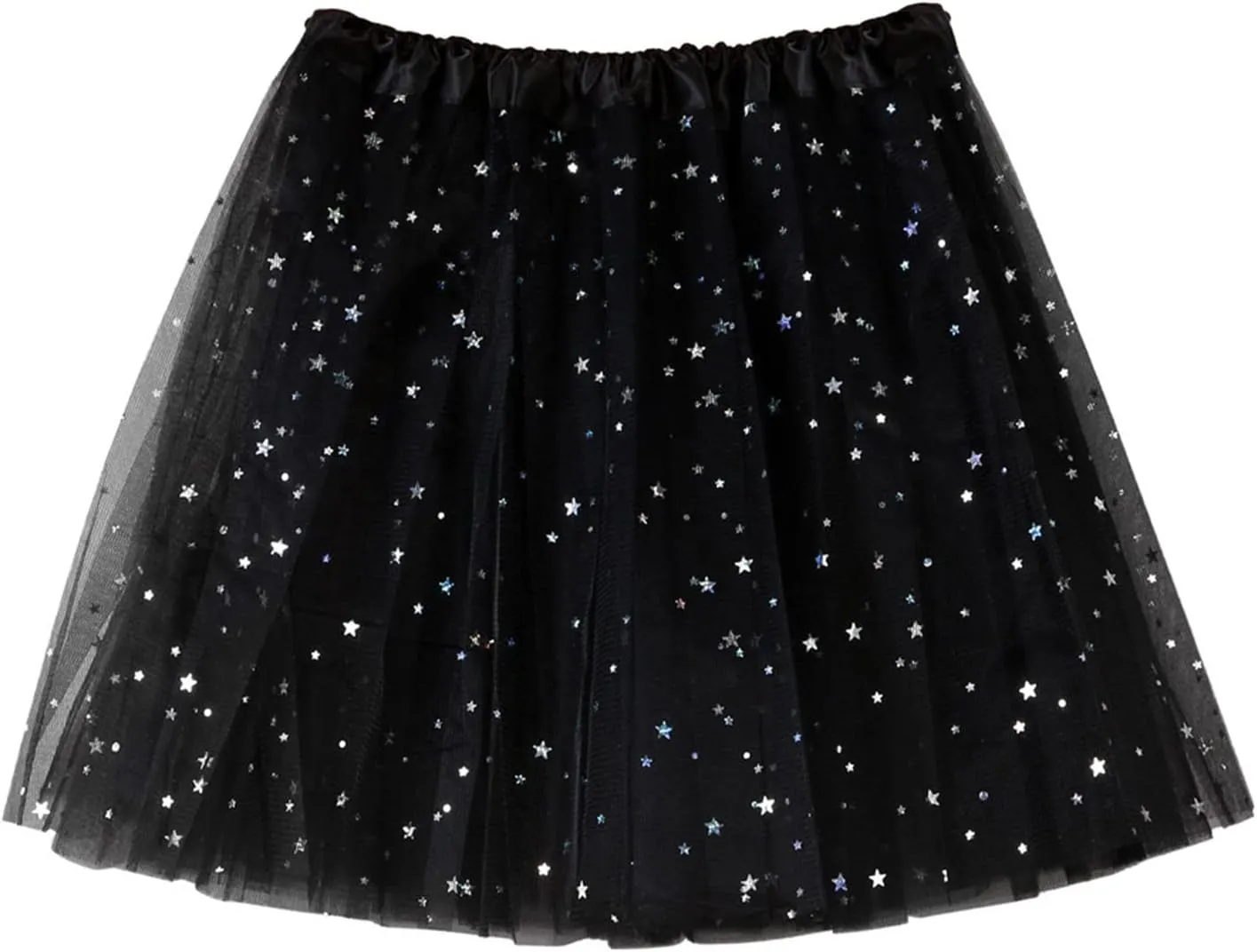 Women's Lightweight Skirts High Waisted Solid Color Mesh Skirt Pleated Tutu Mini Skirts 2025 Outfits Clothes